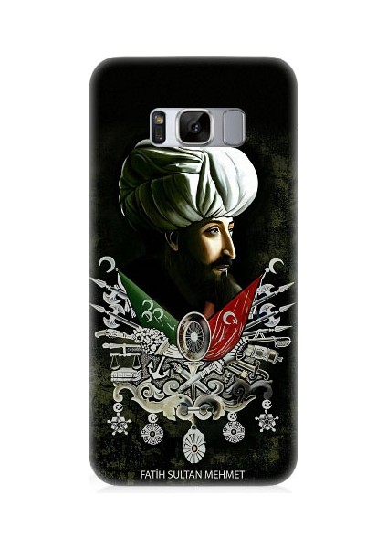 Samsung Galaxy S8 Plus Uyumlu Fatih Sultan Mehmet Han Desenli Silikon Kılıf
