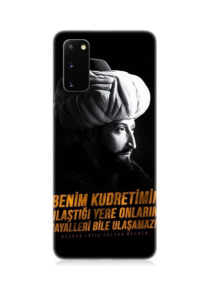 Samsung Galaxy S20 Plus Uyumlu Fatih Sultan Mehmet Han Desenli Silikon Kılıf