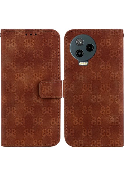 Infinix Not 12 2023 Çift 8 Kabartmalı Kart Tutucu Pu Kapak Için Telefon Kılıfı (Yurt Dışından)