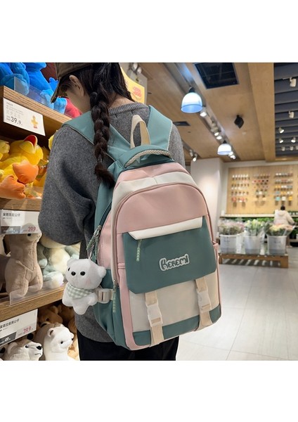Kız Okul Taze Kore Tarzı Ilkokul Öğrencileri Için Zıt Renkler Ortaokul Öğrencileri Büyük Kapasiteli Sırt Yüksek Değerli Sırt Çantası (Yurt Dışından) fiyatları