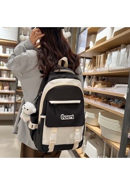 Kız Okul Taze Kore Tarzı Ilkokul Öğrencileri Için Zıt Renkler Ortaokul Öğrencileri Büyük Kapasiteli Sırt Yüksek Değerli Sırt Çantası (Yurt Dışından) modelleri