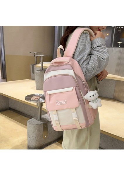 Kız Okul Taze Kore Tarzı Ilkokul Öğrencileri Için Zıt Renkler Ortaokul Öğrencileri Büyük Kapasiteli Sırt Yüksek Değerli Sırt Çantası (Yurt Dışından) fırsatları