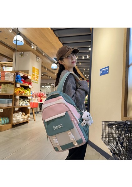 Kız Okul Taze Kore Tarzı Ilkokul Öğrencileri Için Zıt Renkler Ortaokul Öğrencileri Büyük Kapasiteli Sırt Yüksek Değerli Sırt Çantası (Yurt Dışından) indirimleri