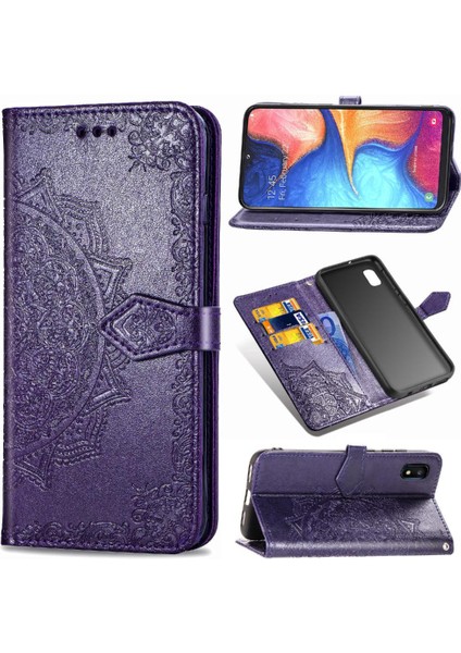 Samsung A10E Için Kılıf Deri Kılıf Kapak Çevirin Zarif Desen Darbeye (Yurt Dışından) modelleri