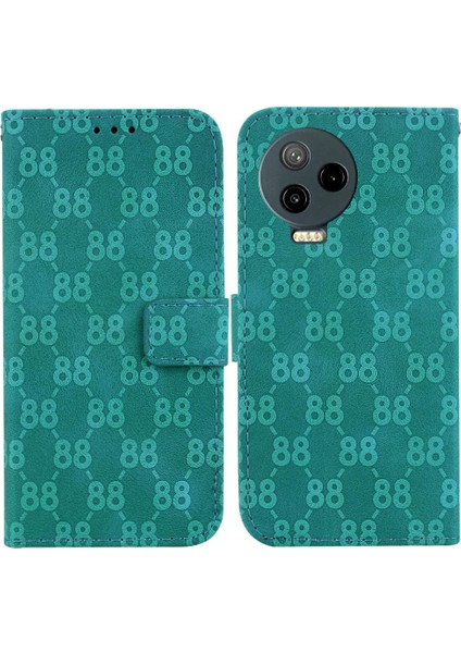 Infinix Not 12 2023 Çift 8 Kabartmalı Kart Tutucu Pu Kapak Için Telefon Kılıfı (Yurt Dışından)