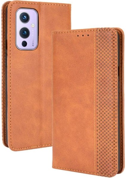 Oneplus 9 5g Cüzdan Manyetik Kapatma Pu Deri Kılıf (Yurt Dışından)