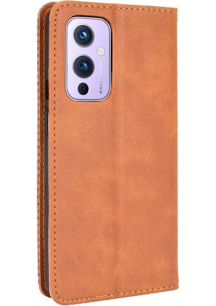 Oneplus 9 5g Cüzdan Manyetik Kapatma Pu Deri Kılıf (Yurt Dışından)