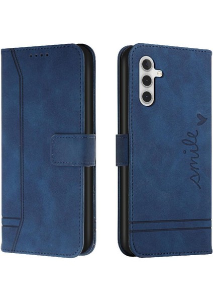 Samsung Galaxy A34 5g El Kayışı Manyetik Kapatma Flip Pu Için Telefon Kılıfı (Yurt Dışından)