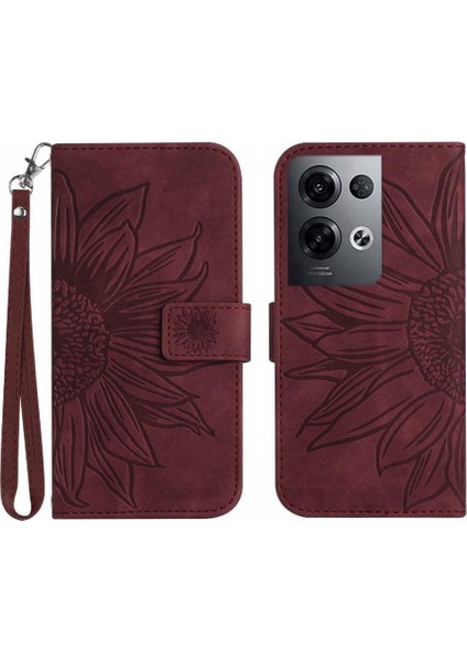 Kart Yuvaları Tutucu Kısa Kayış Flip Cüzdan Pu ile Oppo Oppo 8 Pro Için Kılıf (Yurt Dışından)