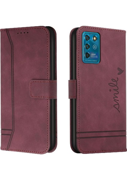 Zte Blade V30 Vita Manyetik Kapatma Için Telefon Kılıfı Pu Deri Flip Folio (Yurt Dışından)