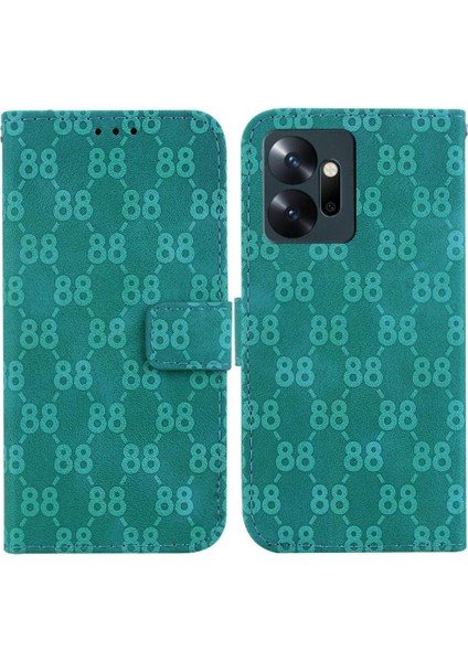 Infinix Sıfır 20 Çift 8 Kabartmalı Kickstand Kart Tutucu Pu Için Telefon Kılıfı (Yurt Dışından)