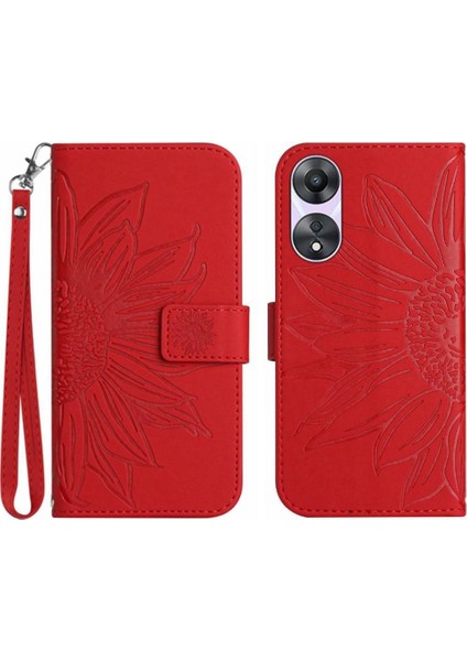 Kart Yuvaları Tutucu Kısa ile Oppo Reno8 T 4g Lüks Pu Deri Için Kılıf (Yurt Dışından)