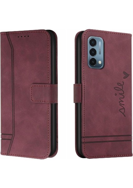 Oneplus Nord N200 Kart Yuvaları Kapak Için Telefon Kılıfı Manyetik Kapatma El Pu (Yurt Dışından)