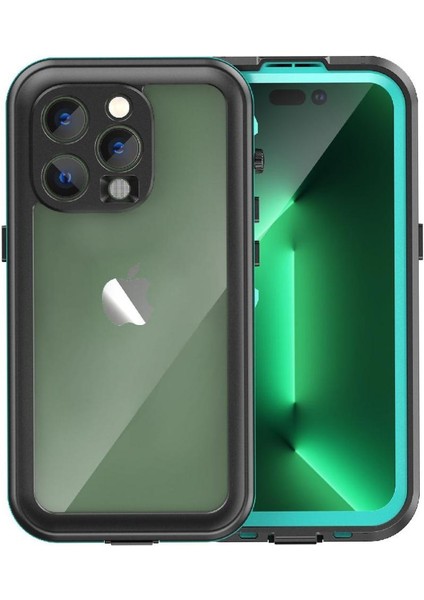 Iphone 14 Için Kılıf Pro 12FT Askeri Darbeye Su Geçirmez Dahili Ekran (Yurt Dışından)