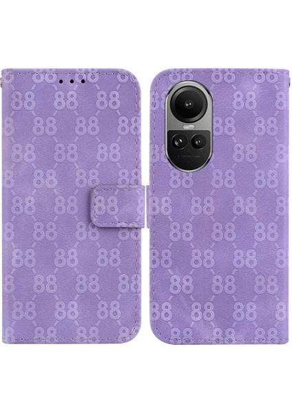 Oppo Phone 10 Pro 5g Için Telefon Kılıfı Kart Tutucu Kickstand Çift 8 Kabartmalı (Yurt Dışından)