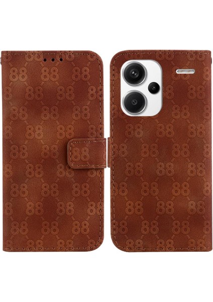 Telefon Kılıfı Için Xiaomi Redmi Not 13 Pro Artı Pu Deri Kickstand Cüzdan 8 (Yurt Dışından)