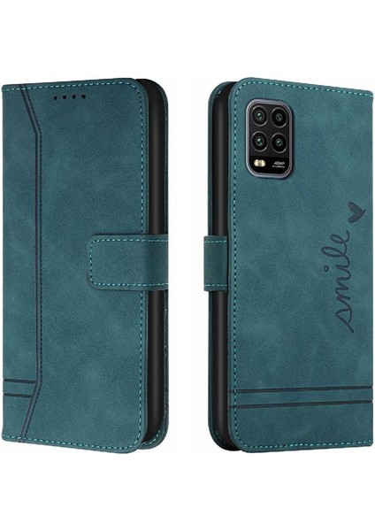 Telefon Kılıfı Için Xiaomi 10 Lite El Kayışı Kart Yuvaları Kapak Pu Deri Flip (Yurt Dışından)