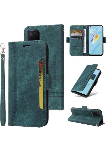 Oppo Için Kılıf A16/A16S/A54S Kart Yuvaları Tpu Deri Manyetik Cüzdan Flip (Yurt Dışından)