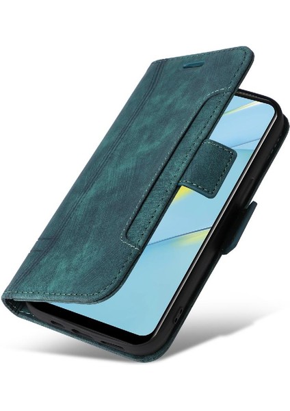 Oppo Için Kılıf A16/A16S/A54S Kart Yuvaları Tpu Deri Manyetik Cüzdan Flip (Yurt Dışından)
