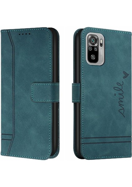 Telefon Kılıfı Için Xiaomi Redmi Not 10 4g/not 10S El Kayışı Flip Folio Kart (Yurt Dışından)