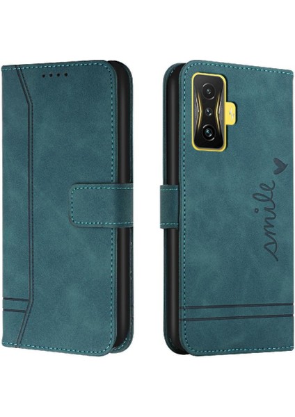 Telefon Kılıfı Için Xiaomi Poco F4 Gt Manyetik Kapatma Flip Folio Cüzdan Pu (Yurt Dışından)