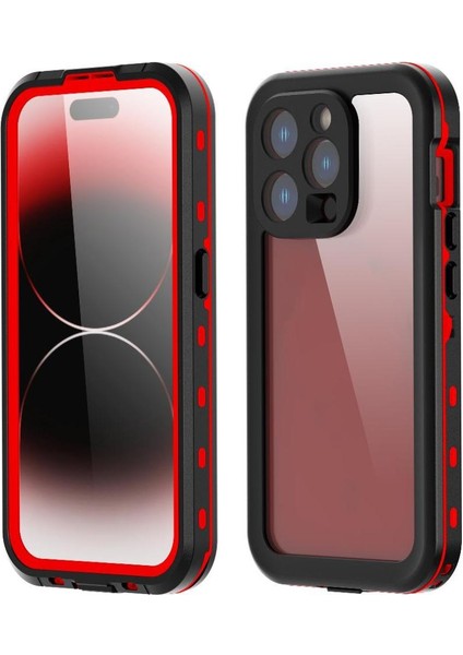 Iphone 15 Için Kılıf Pro IP68 Su Geçirmez Tam Su Geçirmez Dahili 12FT Askeri (Yurt Dışından)