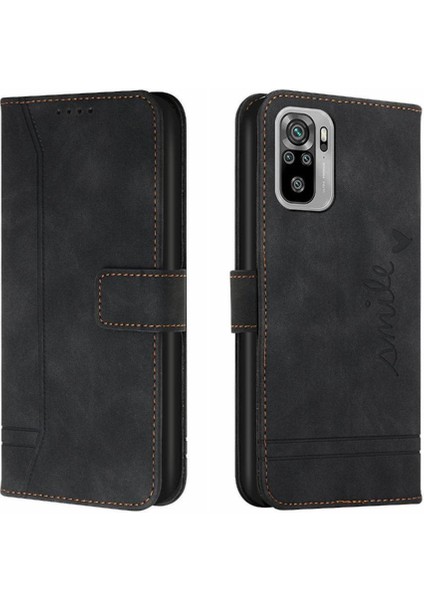 Telefon Kılıfı Için Xiaomi Redmi Not 10 4g/not 10S El Kayışı Flip Folio Kart (Yurt Dışından)