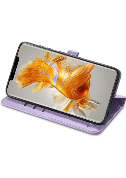 Huawei Mate 50 Için Kılıf Pro Darbeye Deri Kılıf Karikatür Hayvanlar Kısa (Yurt Dışından) modelleri