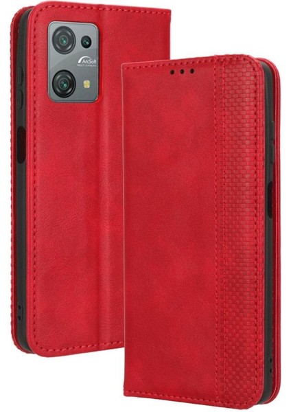 Blackview Oscal C30/C30 Pro Manyetik Kapatma Cüzdan Pu Deri Için Kılıf (Yurt Dışından)