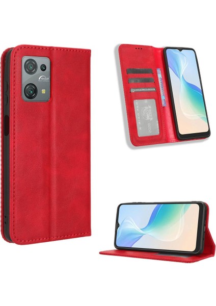 Blackview Oscal C30/C30 Pro Manyetik Kapatma Cüzdan Pu Deri Için Kılıf (Yurt Dışından)