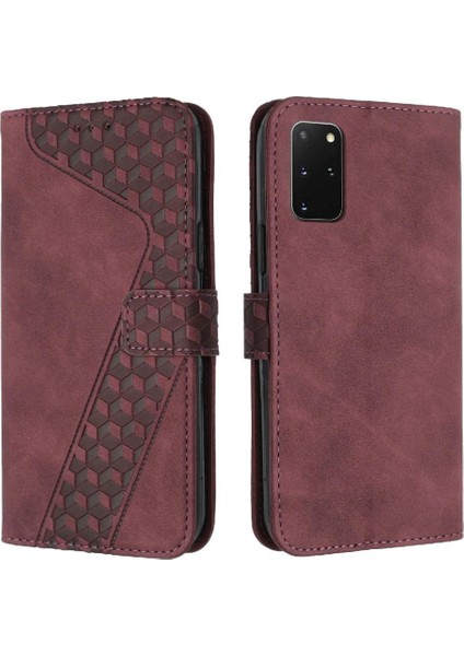 Samsung Galaxy S20 Artı Kickstand Flip Folio Cüzdan Kartı Için Telefon Kılıfı (Yurt Dışından)