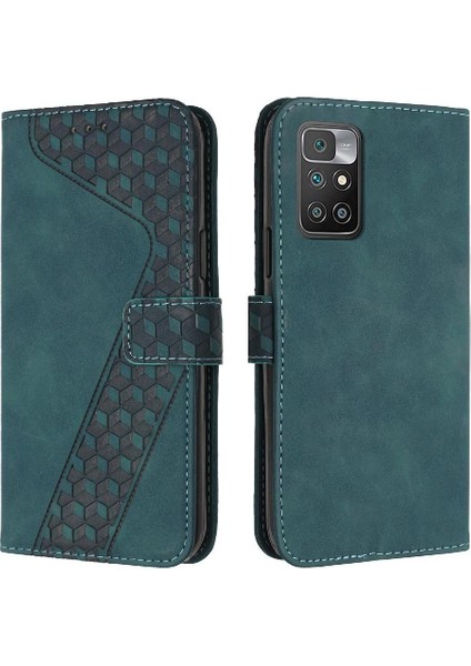 Telefon Kılıfı Için Xiaomi Redmi 10 4g Cüzdan Flip Folio Kart Yuvaları Kapak (Yurt Dışından)