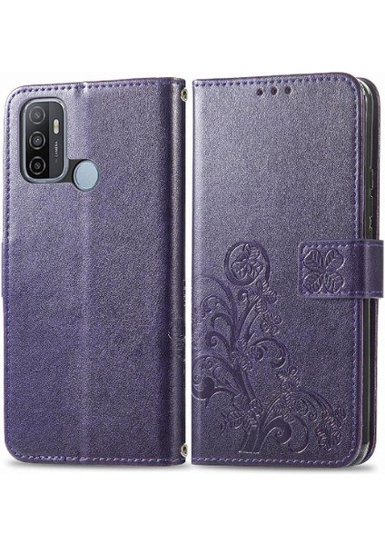 Oppo A53 2020 Kılıf Için Kılıf Kısa Kayış Zarif Iş Çevirme (Yurt Dışından)