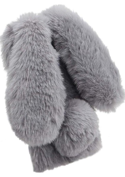 Nokia C12 4g Sonbahar ve Kış Tavşan Furprotection Plushcase Için Kılıf (Yurt Dışından)
