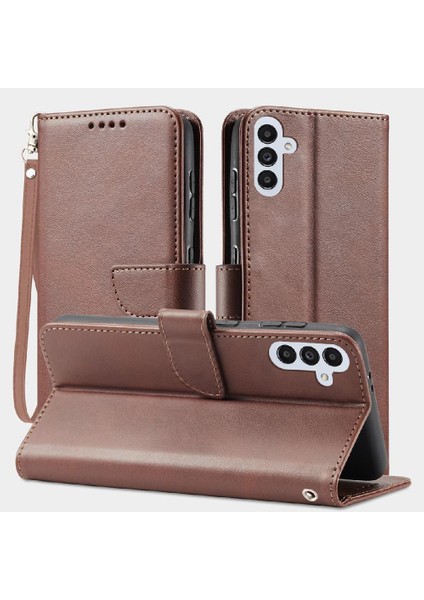 Samsung Galaxy A54 5g Kart Ekleme Deri Folio Flip Case Tam (Yurt Dışından)