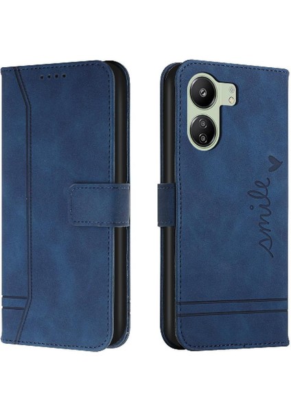 Telefon Kılıfı Için Xiaomi Redmi Folio Pu Deri El Kayışı Flip Folio Cüzdan (Yurt Dışından)