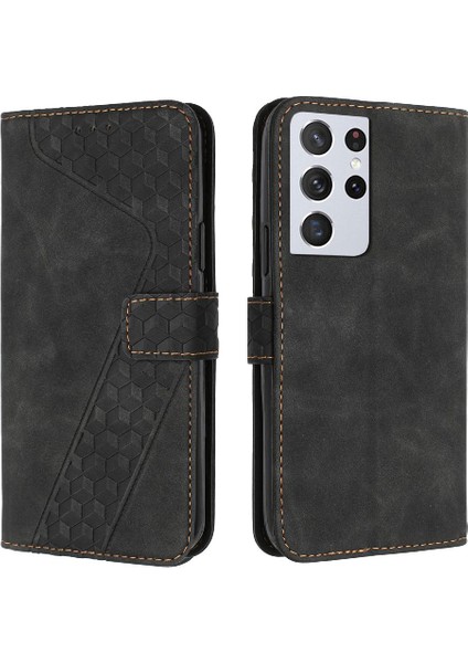 Samsung Galaxy S21 Ultra Cüzdan Flip Için Telefon Kılıfı Folio Kart Yuvaları Kapak (Yurt Dışından) indirimleri