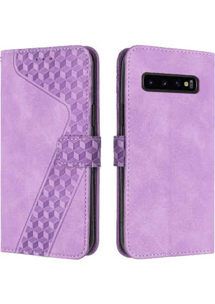 Samsung Galaxy S10 Cüzdan Kart Yuvaları Kapak Için Telefon Kılıfı Manyetik Kapak (Yurt Dışından)