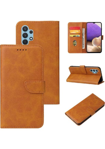Samsung Galaxy A32 5g Kart Ekleme Deri Folio Flip Case ile (Yurt Dışından)