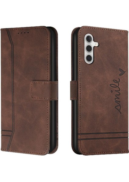 Samsung Galaxy S24 Flip Folio Cüzdan Için Telefon Kılıfı El Kayışı Kart Yuvaları (Yurt Dışından)
