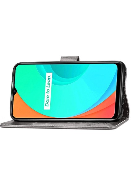 Realme C11 Kısa Kayış Zarif Iş Deri Çanta Dört Yaprak (Yurt Dışından) modelleri