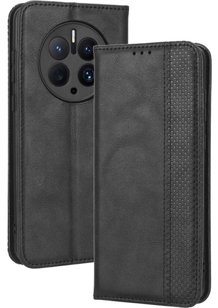 Huawei Mate 50 Pro Cüzdan Manyetik Kapatma Pu Deri Kılıf (Yurt Dışından)