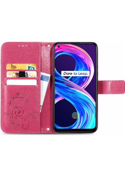 Realme 8 Pro Flip Kapak Kılıf Için Dört Yapraklı Yonca Kısa Kayış (Yurt Dışından) fırsatları