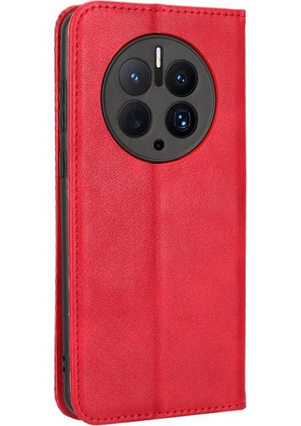 Huawei Mate 50 Pro Cüzdan Manyetik Kapatma Pu Deri Kılıf (Yurt Dışından)