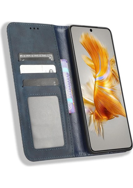 Huawei Mate 50 Için Kılıf Manyetik Kapatma Cüzdan Pu Deri (Yurt Dışından)