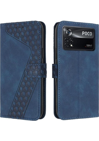 Telefon Kılıfı Için Xiaomi Poco X4 Pro 5g Kart Yuvaları Kapak Flip Folio Cüzdan (Yurt Dışından)