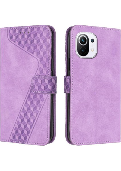 Xiaomi 11 Lite Için Telefon Kılıfı Kart Yuvaları Kapak Kickstand Manyetik Cüzdan (Yurt Dışından)