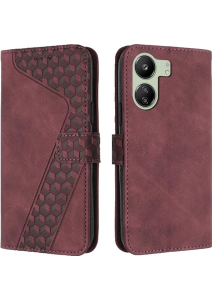 Xiaomi Poco C65 Manyetik Kickstand Flip Folio Cüzdan Kart Için Telefon Kılıfı (Yurt Dışından) indirimleri