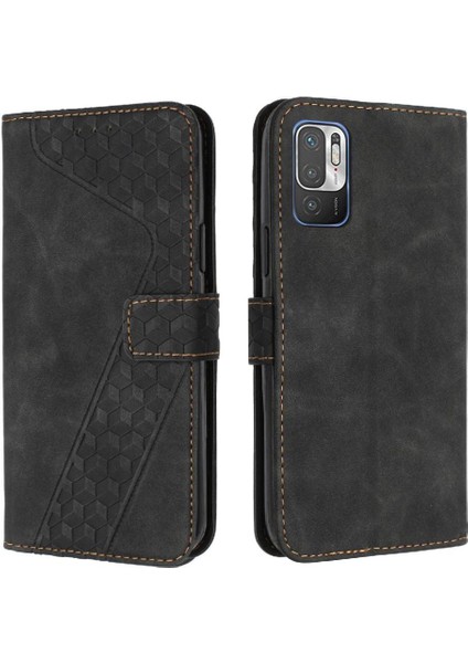 Telefon Kılıfı Için Xiaomi Redmi Not 10 5g Cüzdan Kart Yuvaları Kapak Kickstand (Yurt Dışından)