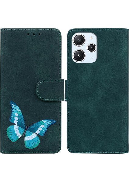 Xiaomi Redmi Için 12 4g Kart Yuvaları Flip Case Folio Kapak Kelebek Cüzdan (Yurt Dışından)